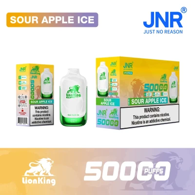 1 Box (5 pcs) Sour Apple Ice | JNR Lion King 50K Puffs Disposable Vape